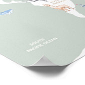 Poster Carte des enfants du monde avec animaux (Coin)