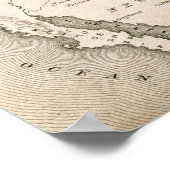 Poster Carte des États-Unis (Coin)