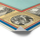 Poster Carte des États-Unis (Coin)