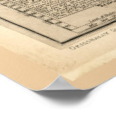 Poster Carte des États-Unis (1831) (Coin)