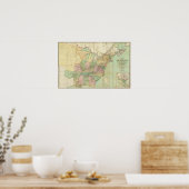 Poster Carte des États-Unis 5 (Cuisine)