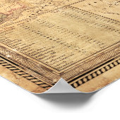 Poster Carte des États-Unis, Côte Est (1842) (Coin)