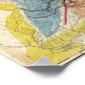 Poster Carte des États-Unis d'Amérique (Coin)
