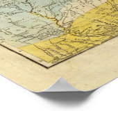 Poster Carte des États-Unis d'Amérique 4 (Coin)