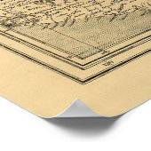 Poster Carte des États-Unis d'Amérique du Nord (1861) (Coin)