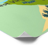 Poster Carte des États-Unis du Nord-Est (Coin)