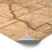 Poster Carte des États-Unis Par Abraham Bradley Junior (Coin)