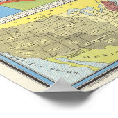 Poster Carte des États-Unis - Patrimoine américain (Coin)