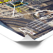 Poster Carte des étoiles de Manhattan Orion (Coin)