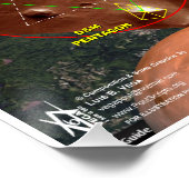 Poster Carte des étoiles de Rio de Janeiro (Coin)