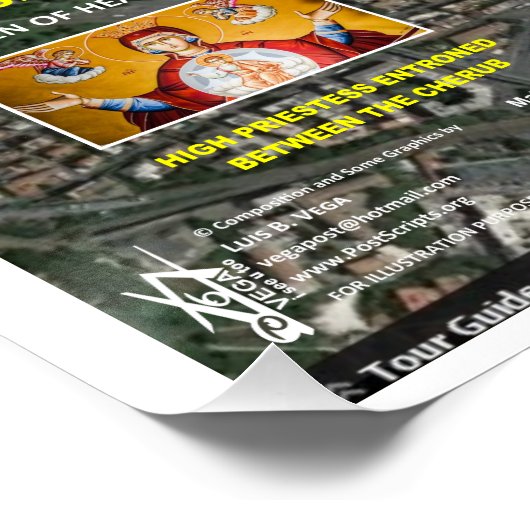 Poster Carte des étoiles du Vatican (Coin)