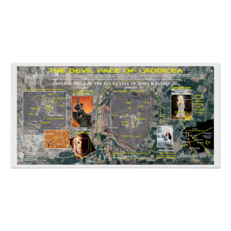 Poster Carte des étoiles Laodicea Orion