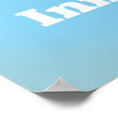 Poster Carte des Hébrides intérieures Soay d'Écosse (Coin)