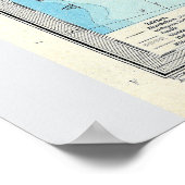 Poster Carte des îles britanniques (1891) (Coin)