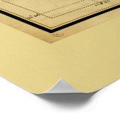 Poster Carte des îles Hawaiiennes de Kauai (1903) (Coin)