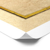 Poster Carte des îles Hawaiiennes par Kalama 1837 (Coin)