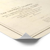 Poster Carte des îles Leeward (Coin)