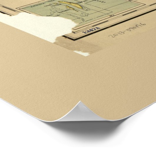 Poster Carte des îles Philippines (1908) (Coin)