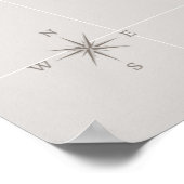 Poster Carte des îles Turques et Caïques (Coin)