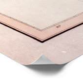 Poster Carte des îles Vierges anciennes (1821) (Coin)