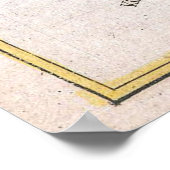 Poster Carte des îles vintages des Caraïbes (1780) (Coin)