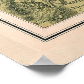 Poster Carte des itinéraires d'expédition commerciale en  (Coin)