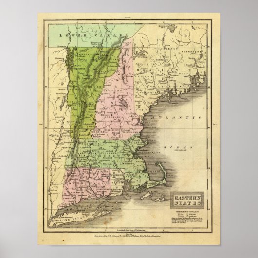 Poster Carte des Jeux olympiques des États de l'Est (Devant)