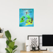 Poster Carte des loisirs du Royaume-Uni (Bureau à domicile)