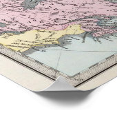 Poster Carte des mers polaires (Coin)