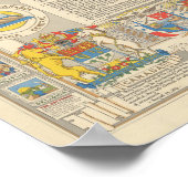 Poster Carte des Nations Unies (Coin)