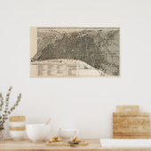 Poster Carte des oiseaux de Philadelphie - 1887 (McFetrid (Cuisine)