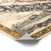 Poster Carte des Pays-Bas (Coin)