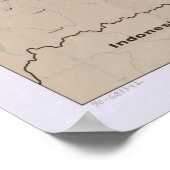 Poster Carte des Philippines (1990) (Coin)