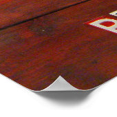 Poster Carte des plaques de licence de Géorgie Imprimer (Coin)