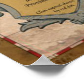 Poster Carte des premiers cas d'affiche (Coin)
