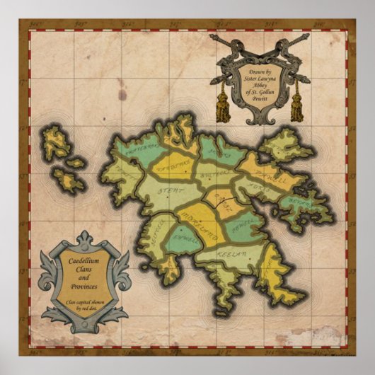 Poster Carte des premiers cas d'affiche (Devant)
