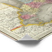 Poster Carte Des Provinces Du Canada (Coin)