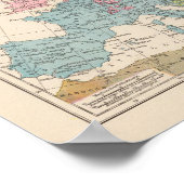 Poster Carte des religions en Europe (Coin)