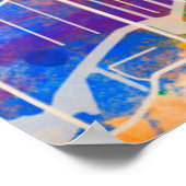 Poster Carte des rues de Chicago (Coin)