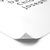 Poster Carte des sièges mariages de fleurs d'abeille (Coin)