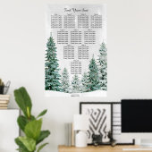 Poster carte des sièges mariages de la scène des neiges d (Bureau à domicile)