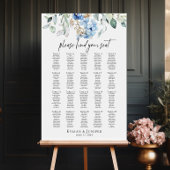 Poster Carte des sièges mariages Hydrangea 20 tables