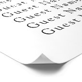 Poster Carte des sièges pour les pêches aquarelles (Coin)