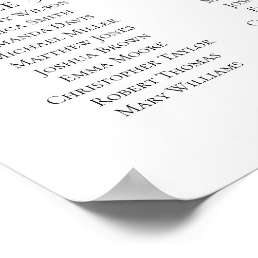 Poster Carte des sièges tropicaux. Mariage exotique d'été (Coin)