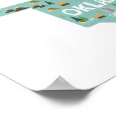 Poster Carte des sites de l'icône Oklahoma (Coin)