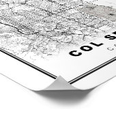 Poster Carte des sources du Colorado (Coin)