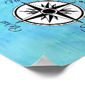 Poster Carte des trésors Californie (Coin)