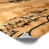 Poster Carte des trésors de Noël (Coin)