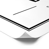 Poster Carte des villes de voyage de Banff Alberta (Coin)