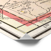 Poster Carte des villes du Colorado (1901) (Coin)